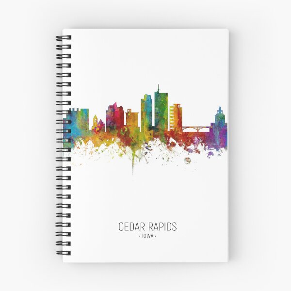 Item preview, Cedar Rapids Iowa Skyline designed and sold by ArtPrints.