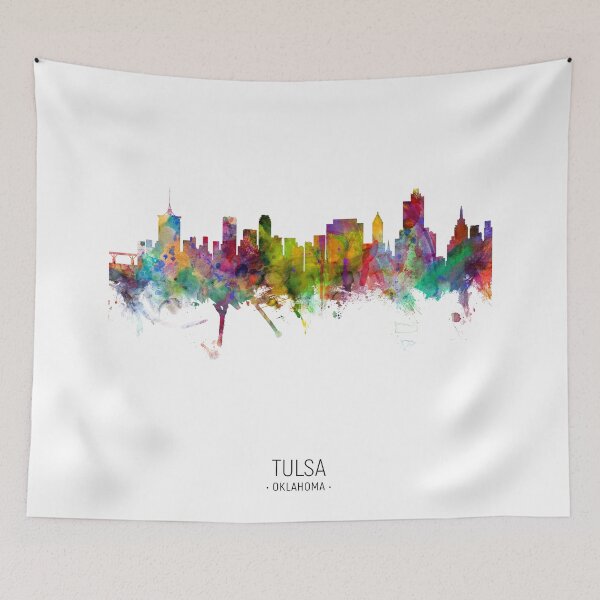 Item preview, Tulsa Oklahoma Skyline designed and sold by ArtPrints.