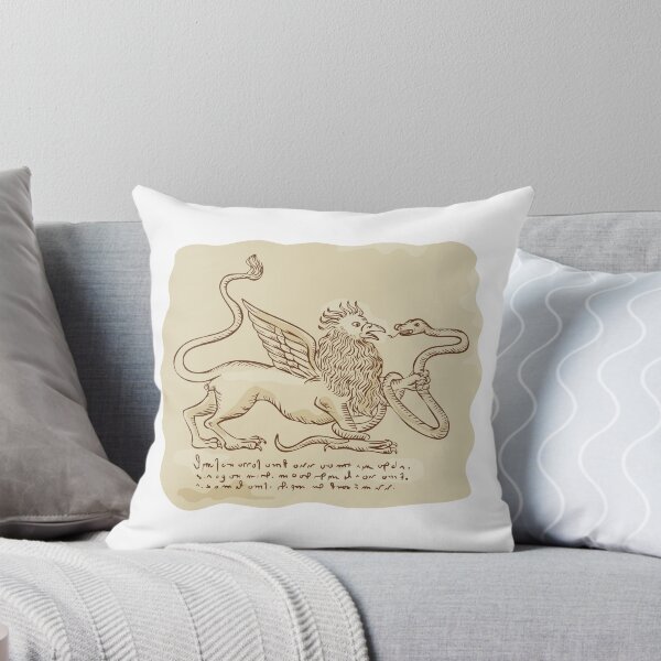 Item preview, Griffin Fighting Snake Side Etching designed and sold by patrimonio.
