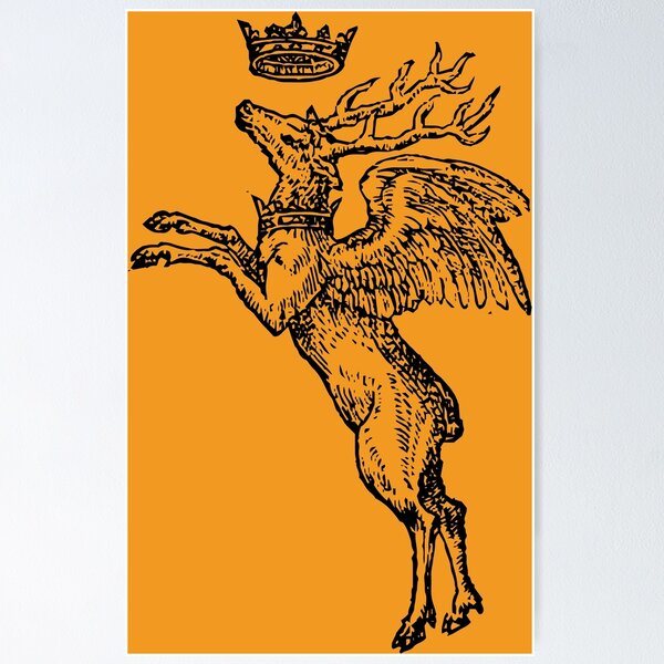 Item preview, Devises Héroïques - The Stag King (black) designed and sold by TheWhiteBear.