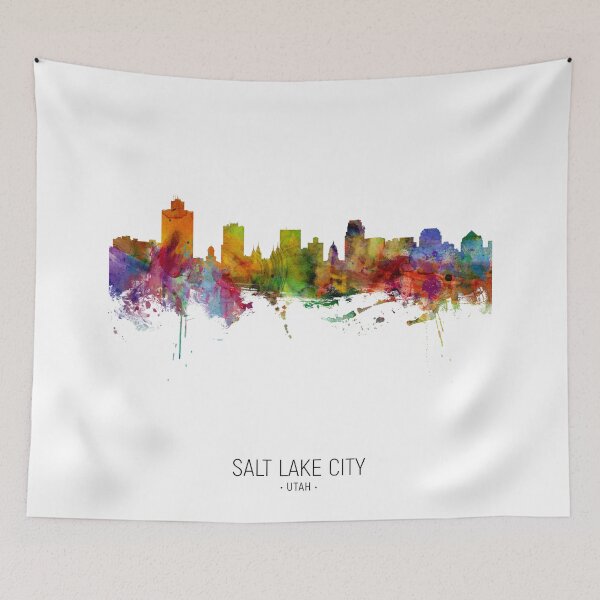 Item preview, Salt Lake City Utah Skyline designed and sold by ArtPrints.