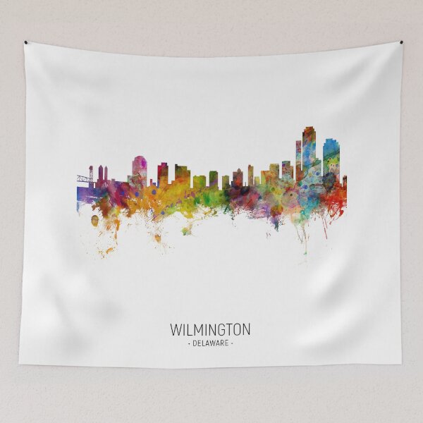 Artikelvorschau, Wilmington Delaware Skyline entworfen und verkauft von ArtPrints.