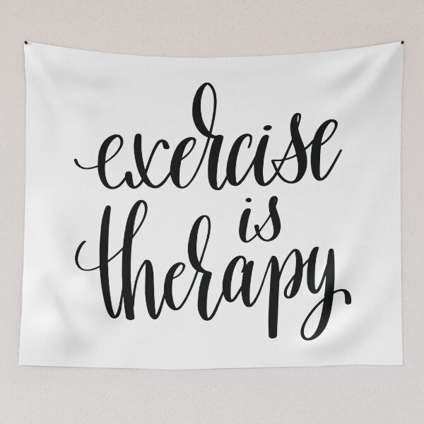 Item preview, Exercise Is Therapy Inspirational Quotes designed and sold by ProjectX23.