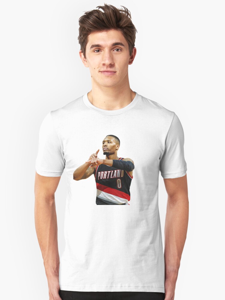 damian lillard rip city sleeved jersey