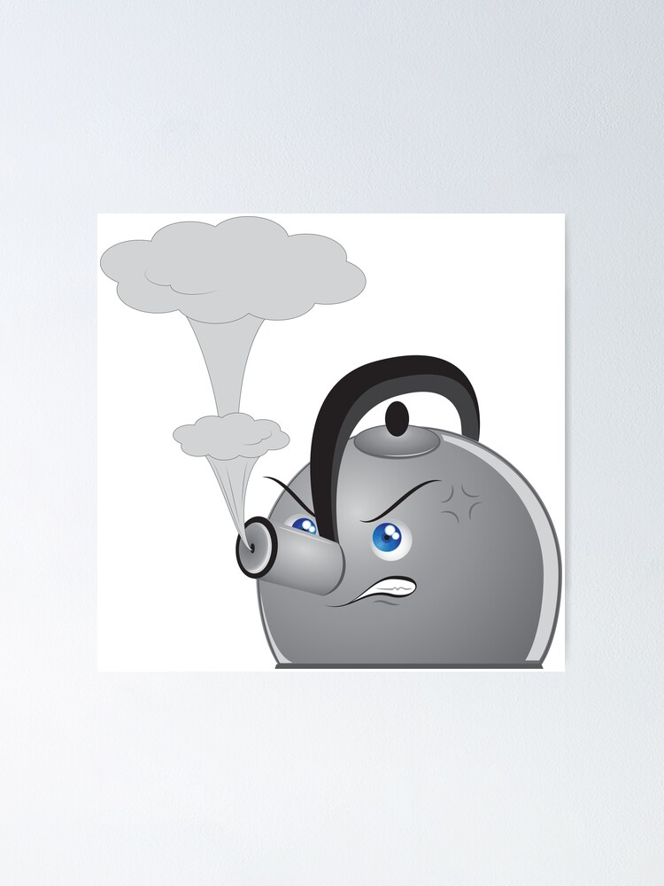 &ldquo;Angry Teapot&rdquo; Poster by Zethinova | Redbubble