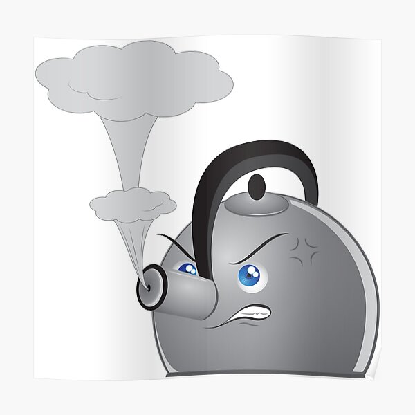&ldquo;Angry Teapot&rdquo; Poster by Zethinova | Redbubble