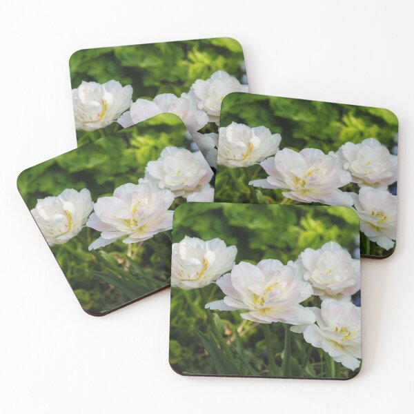 Item preview, Soft White and Baby Pink Tulip Quartet - Enjoying the Beauty of Spring designed and sold by Georgia Mizuleva.