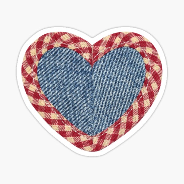 Aperçu de l'œuvre Coeur denim créée et vendue par denimaheart.