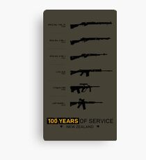 100 Years of New Zealander Service Rifles Canvas Print