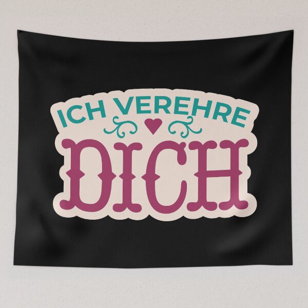 Artikelvorschau, Ich verehre Dich Schrift Design entworfen und verkauft von KleinJenny.