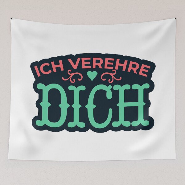 Artikelvorschau, Ich verehre Dich Schrift Design entworfen und verkauft von KleinJenny.