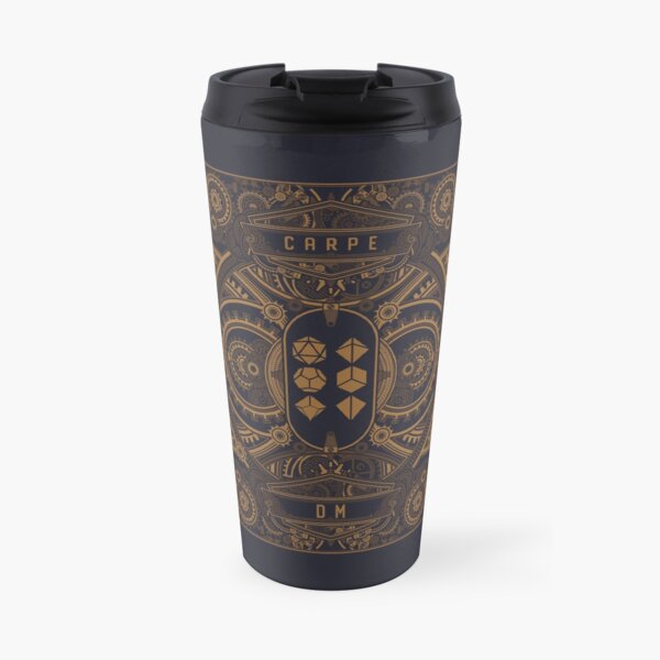 Carpe Diem Polyhedral Dice Set Tabletop RPG Travel Mug