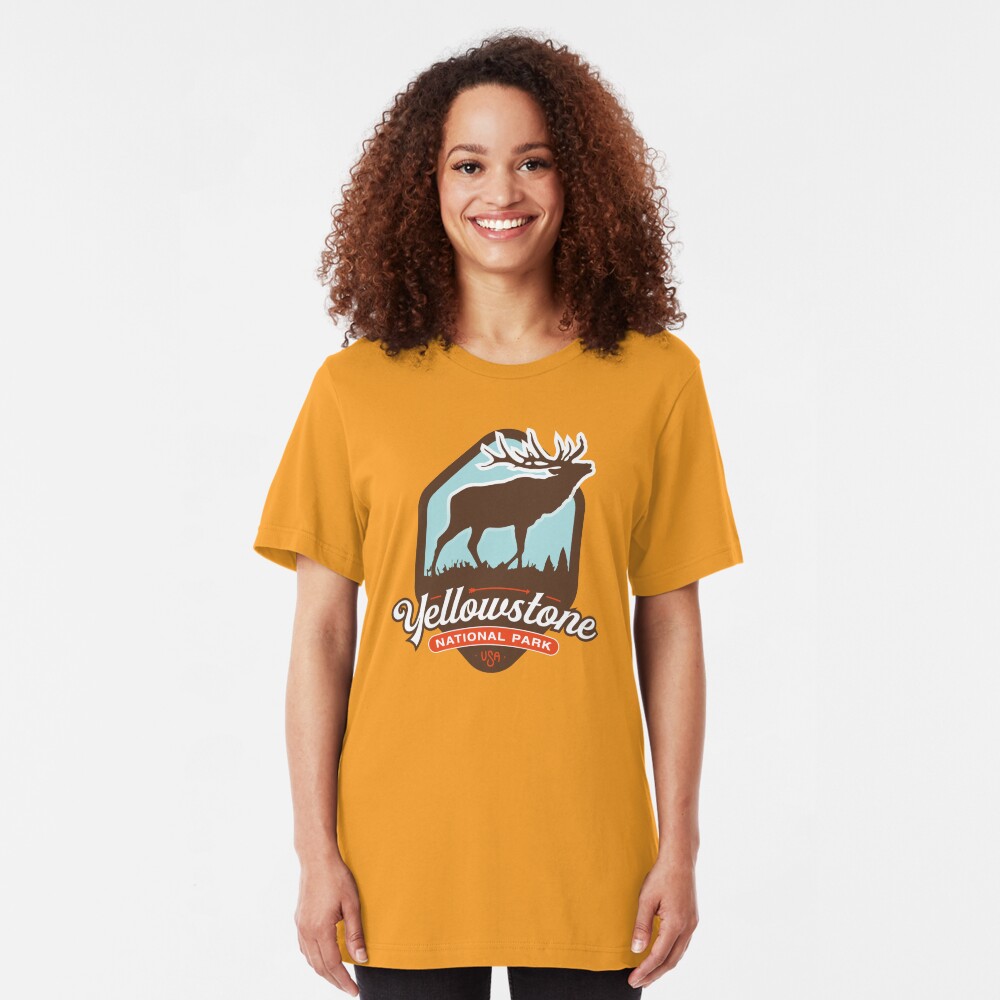 Yellowstone National Park Slim Fit T-Shirt