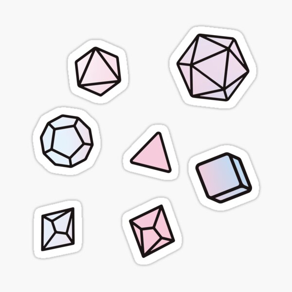 Opal Dice Pattern Sticker