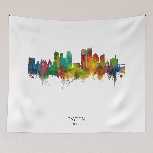 Item preview, Dayton Ohio Skyline designed and sold by ArtPrints.