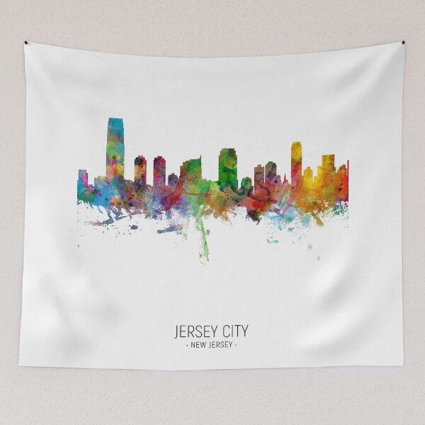 Item preview, Jersey City New Jersey Skyline designed and sold by ArtPrints.