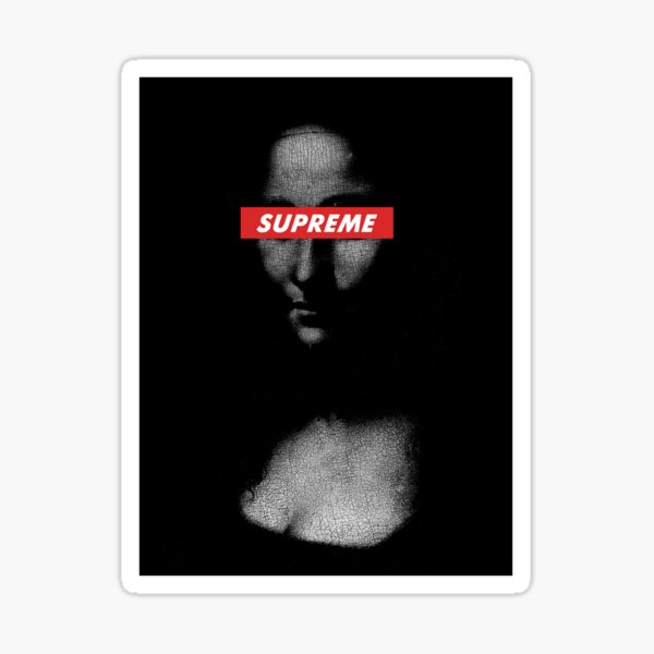 Supreme mona lisa sticker Clearance