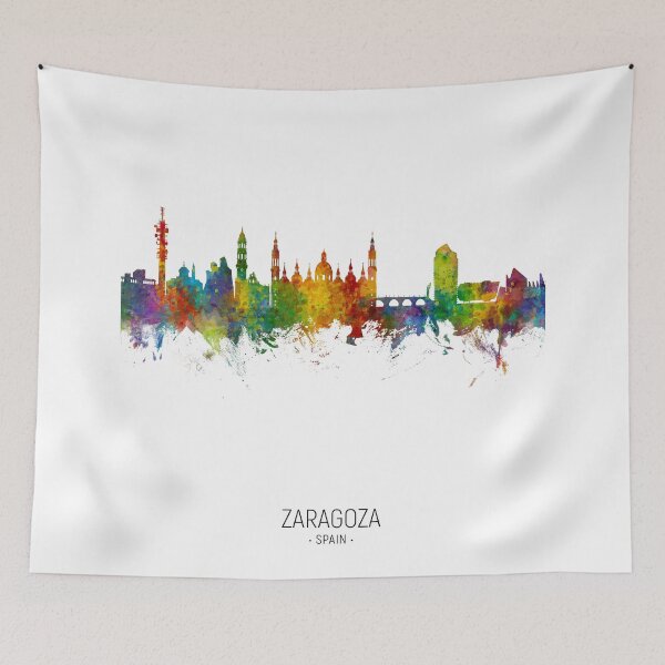 Item preview, Zaragoza Spain Skyline designed and sold by ArtPrints.
