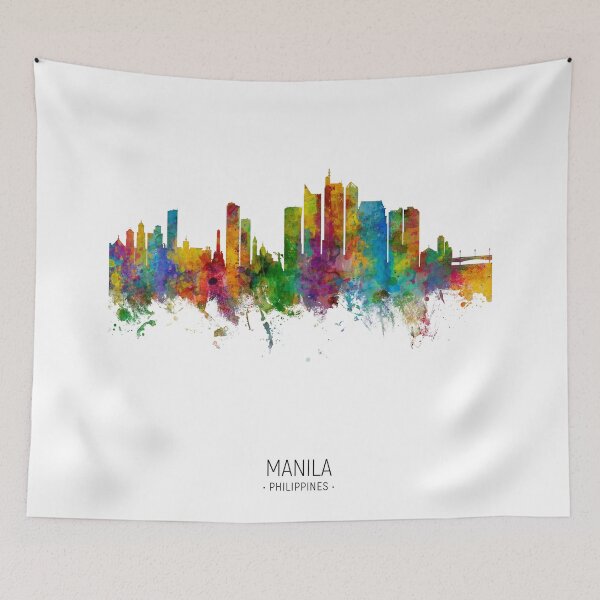 Item preview, Manila Philippines Skyline designed and sold by ArtPrints.