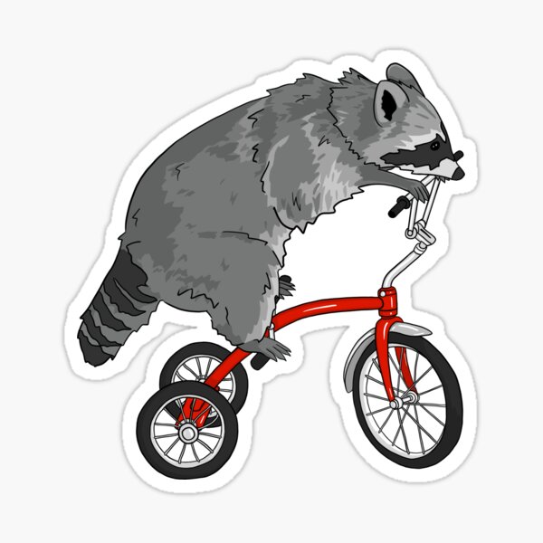 Trash Panda Tricycle  Sticker