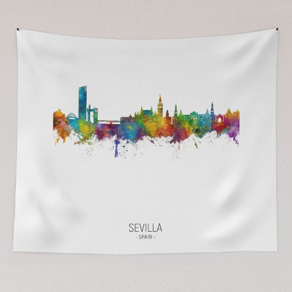 Item preview, Sevilla Spain Skyline designed and sold by ArtPrints.