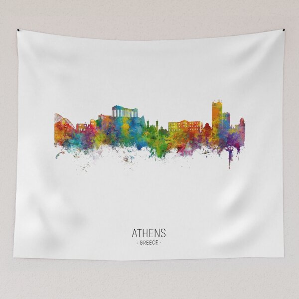 Artikelvorschau, Athen Griechenland Skyline entworfen und verkauft von ArtPrints.