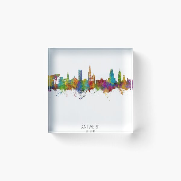 Item preview, Antwerp Belgium Skyline designed and sold by ArtPrints.