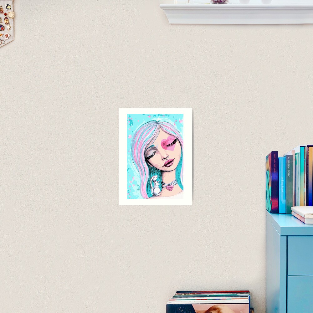 Bunnies Rock Art Print