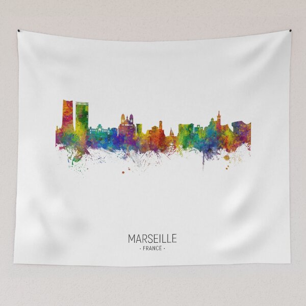 Item preview, Marseille France Skyline designed and sold by ArtPrints.