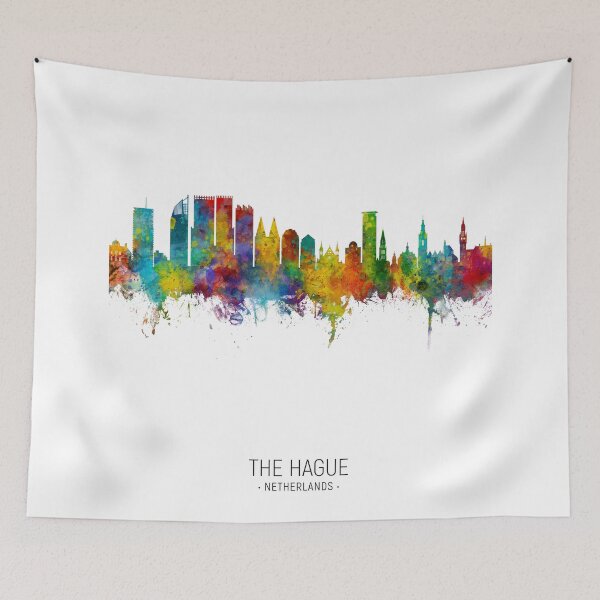 Item preview, The Hague Netherlands Skyline designed and sold by ArtPrints.