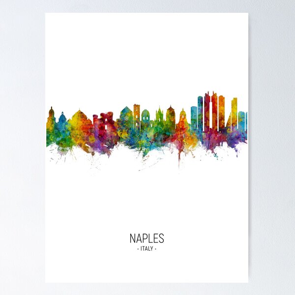 Item preview, Naples Italy Skyline designed and sold by ArtPrints.