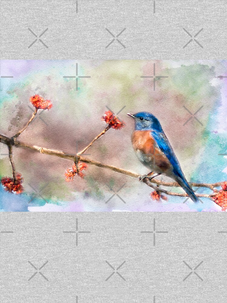 Blue Bird Watercolor by Gypsykiss