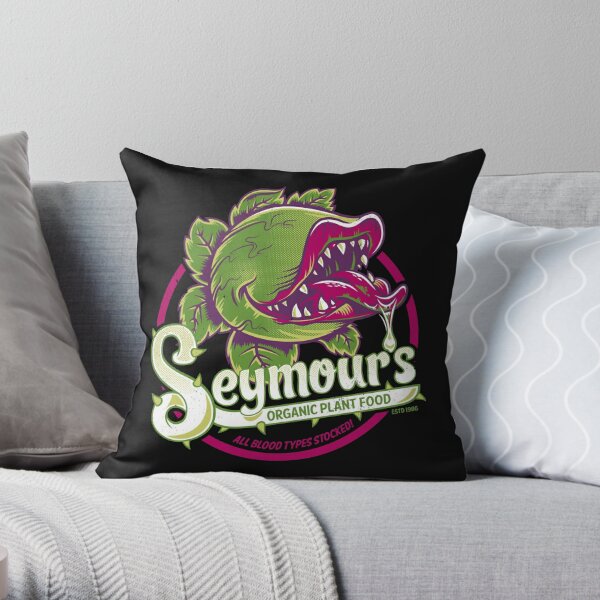 Seymour's Organic Plant Food - musical theatre - vintage - cult movie Throw Pillow
