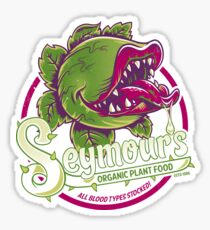 Pegatina Seymour's Organic Plant Food - teatro musical - vintage - película de culto