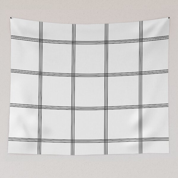 Item preview, Minimal Black White Grid Glam #1 #line #decor #art  designed and sold by Anita's & Bella's Art.