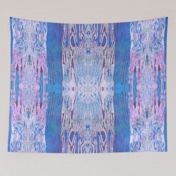 Item preview, Modern Faux Bois Woodgrain Pattern in Blue designed and sold by AndreaHelmArt.