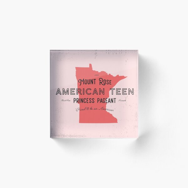 Mount Rose American Teen Princess Pageant Acrylic Block