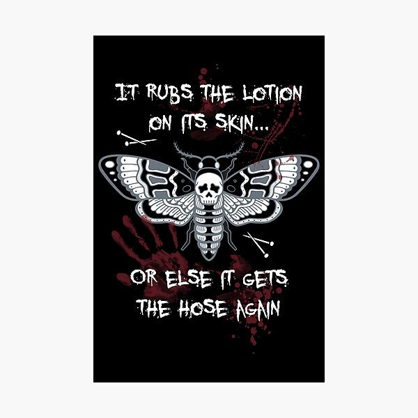 Get's the Hose - Death's Head Moth - Horror Photographic Print