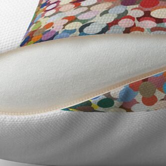 Alternate view of Rainbow Union on WHITE Floor Pillow