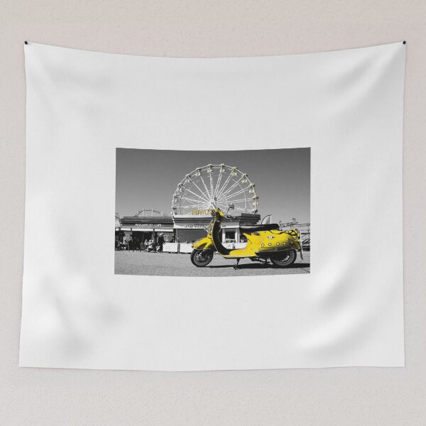 Item preview, Scooter at the beach (Yellow) designed and sold by Julie Bell.