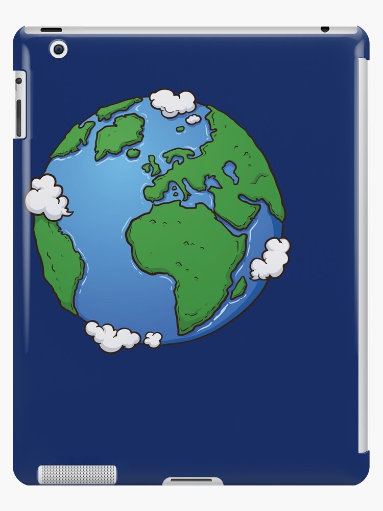 Coque Et Skin Adhesive Ipad Planete Terre Dessin Anime Par Designsbycollin Redbubble