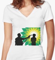 Hate BP Women's Fitted V-Neck T-Shirt