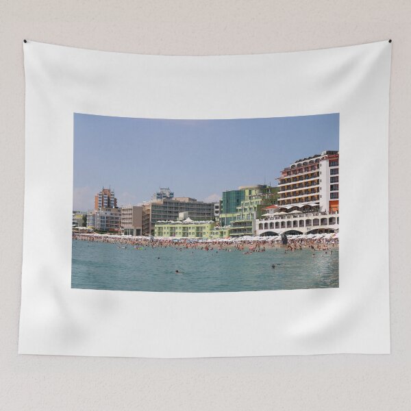 Item preview, South beach Nessebar in summer Bulgaria designed and sold by goceris.