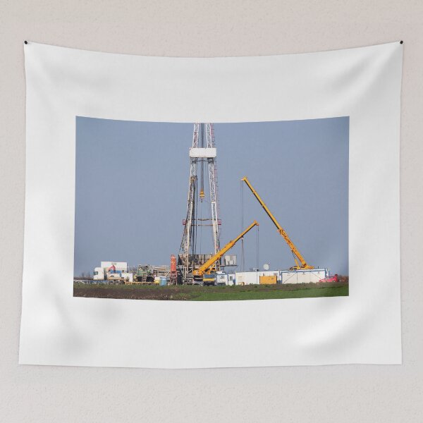 Item preview, land oil drilling rig and cranes on oilfield mining industry designed and sold by goceris.