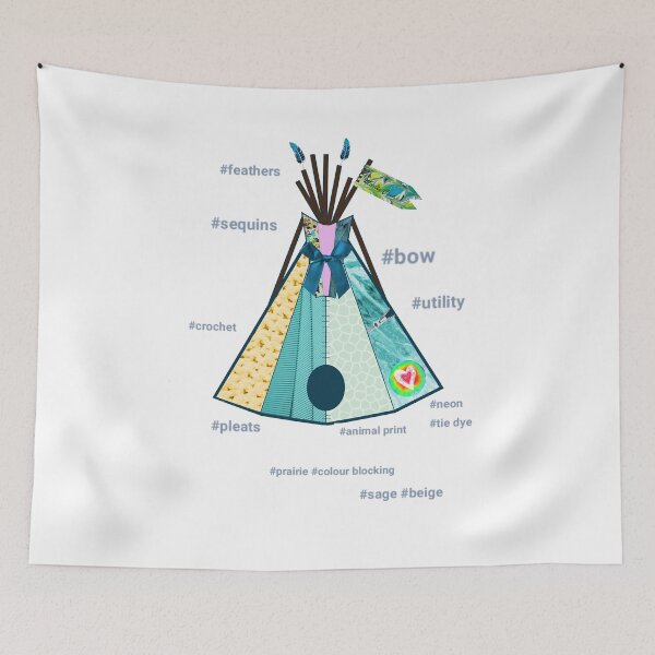 Item preview, The Fashionista Tee-Pee or Wigwam Bam designed and sold by MarbleCloud.