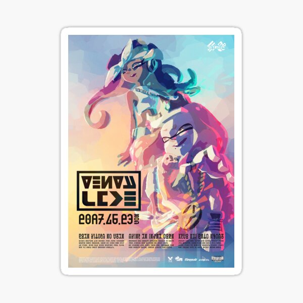 Off The Hook Poster Splatoon 2 Sticker
