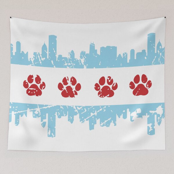 Item preview, ChiPAWgo Flag - Distressed designed and sold by Slice-of-Pizzo.