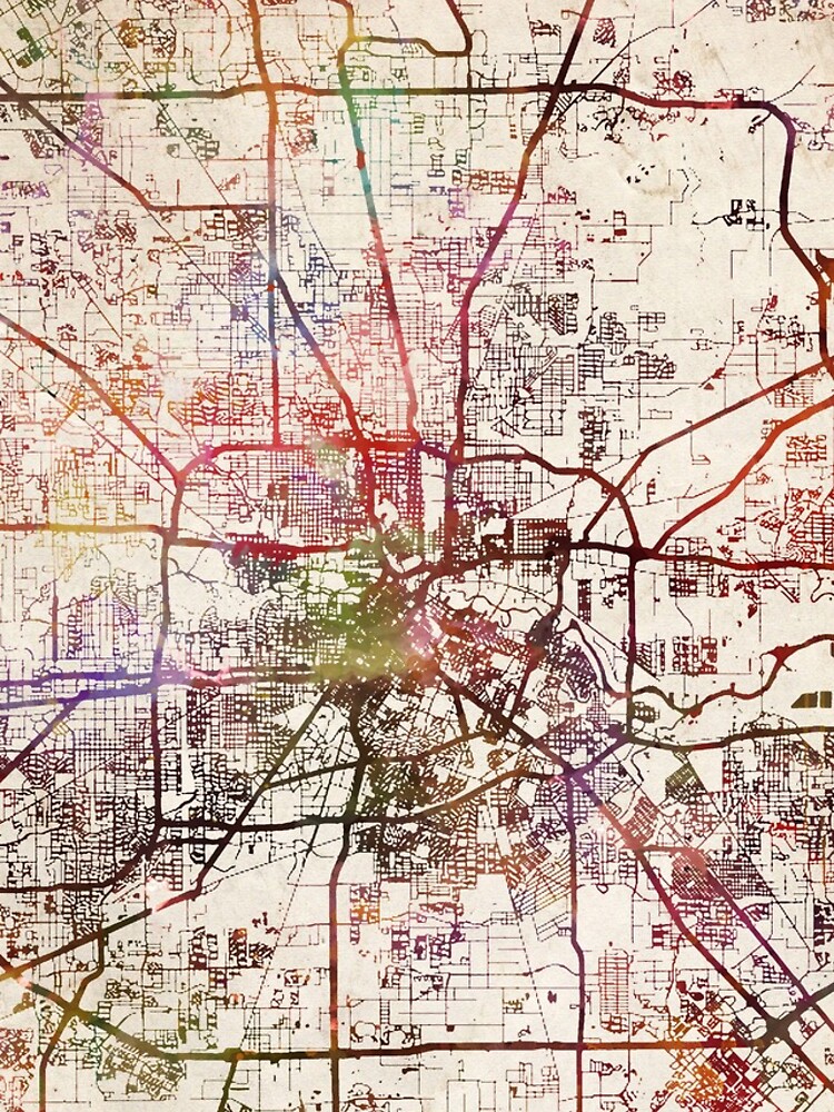 Thumbnail 4 of 4, iPhone Case, Houston map designed and sold by MapMapMaps.