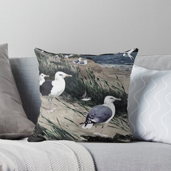 Item preview, Painting of herring gulls and a Great Black-backed Gull designed and sold by marmur.
