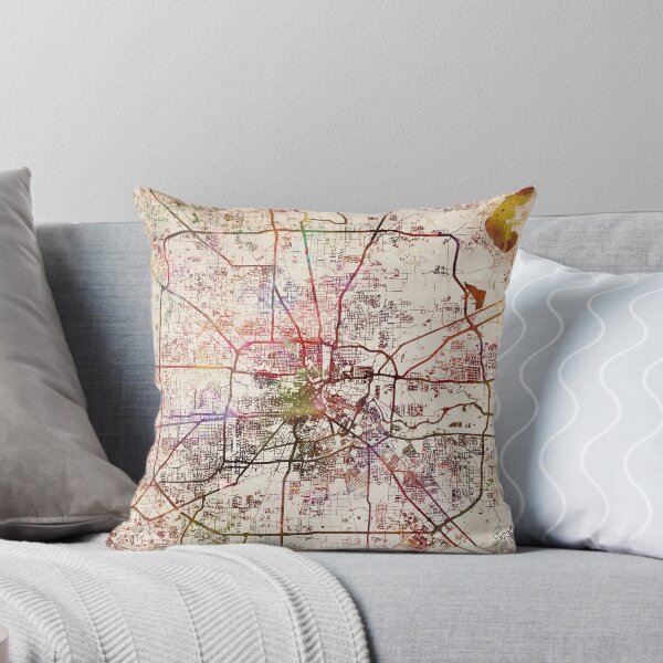 Item preview, Houston map designed and sold by MapMapMaps.